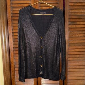 Jones New York Black Cardigan Sweater